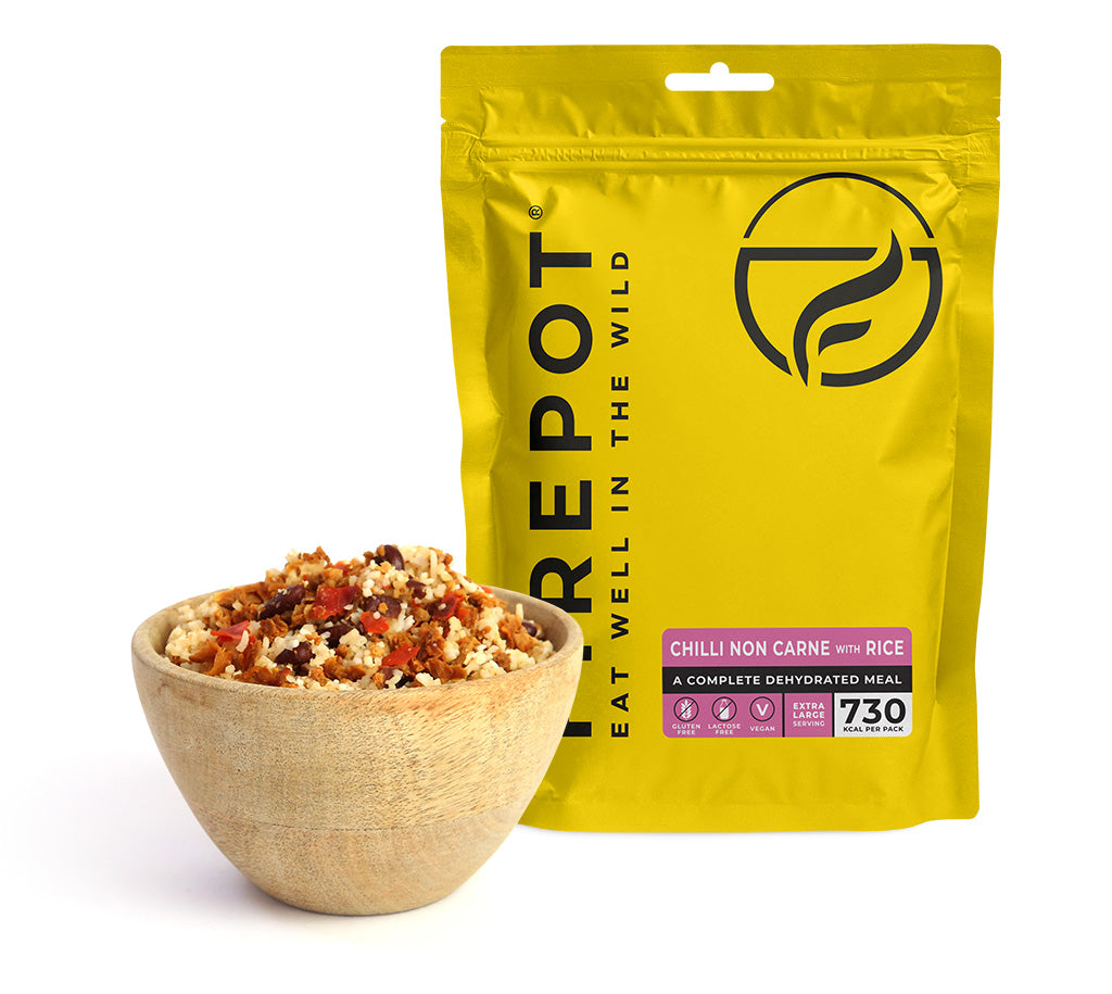 Chilli Non Carne and Rice